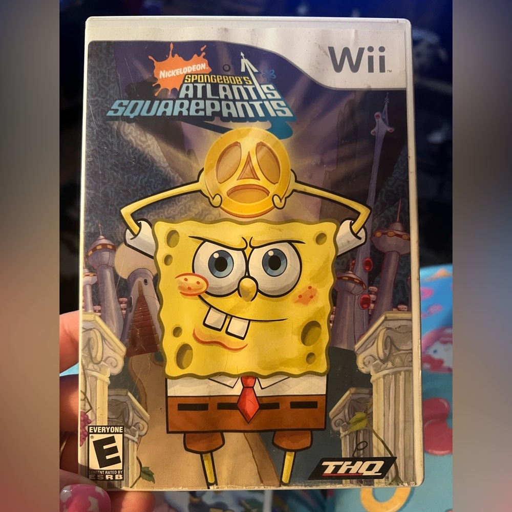 HQ SpongeBob's Atlantis SquarePantis for Wii - Yellow and Brown